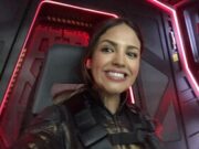 Безудержное веселье и очень много красивой Эйсы Гонсалес на закадровых фото «Годзиллы против Конга»